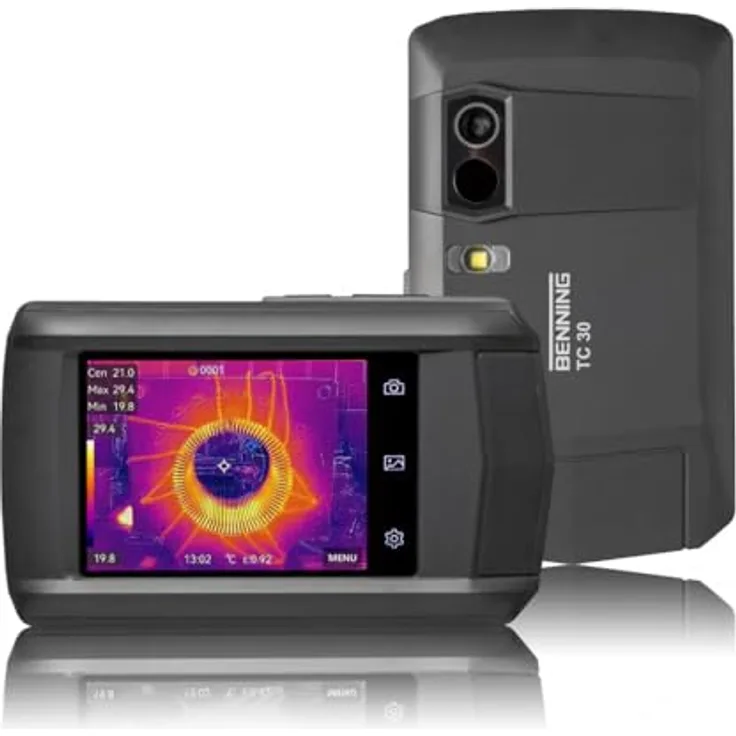 Benning TC 30, Wärmebildkamera mit 256 x 192 Pixel Auflösung, WLAN und IP54 Schutzart