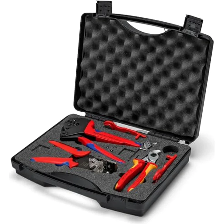 Knipex Werkzeugkoffer Knipex 97 91 04 V02 bestückt für Photovoltaik, schlagfester Kunststoffkoffer – Bild 3