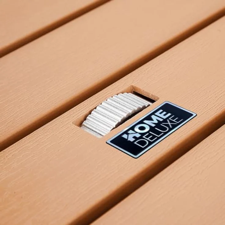 HOME DELUXE Gartendusche Bodendusche CALIA, Teak, bis zu 4 m Wasserfontänen, 18 Düsen, witterungsbeständige WPC-Bodenplatte – Bild 8