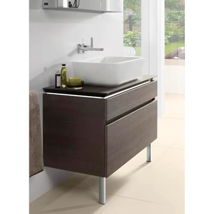 Villeroy & Boch, Waschbecken V&B Aufsatzwaschtisch ARCHITECTURA 600x400mm, rechteckig, weiß-alpin mit Überlauf – Bild 5