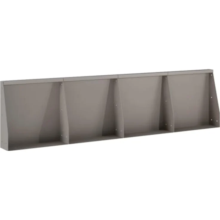 vidaXL Beetumrandung Stützmauer, 4 Stück, 40 x 12 x 30 cm, wetterfest aus Stahl in Rostoptik, modulares Design für flexible Erweiterungen – Bild 8