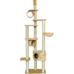 Rohrschneider Kratzbaum Kratzbaum Cherry Katzenbaum grau oder beige - Großer Kletterbaum mit kuscheligen Liegeflächen und gemütlichen Höhlen - Preisvergleich