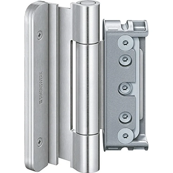 Simonswerk Türband Baka Protect 4010 3D mit Stiftsicherung, 3 Stück, verzinkter Stahl, silber – Bild 1