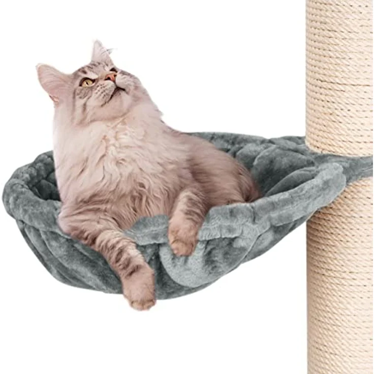 Happypet Liegemulden für XXL Kratzbaum Schlafmulde Zubehör für große Katzen (Maine Coon) Ø 45cm GRAU – Bild 1