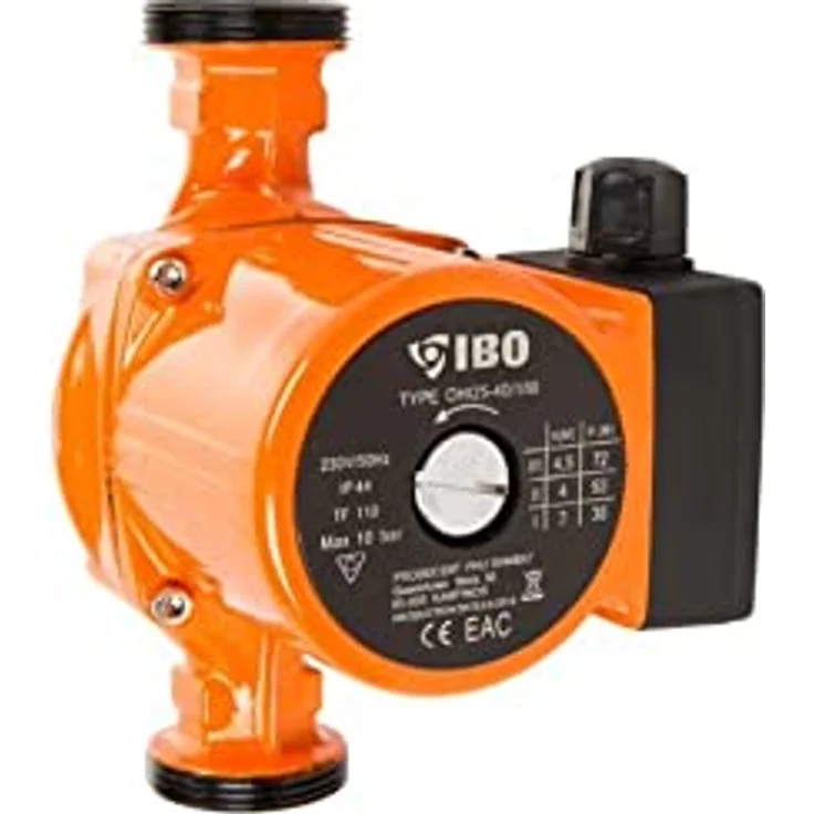 IBO OHI 25-40/180, Heizungspumpe für Trinkwasserzirkulation mit 3-Stufen-Drehzahlregelung, 55 l/min, robust, IP44 Schutzart – Bild 2