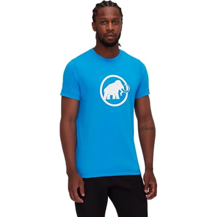 Mammut Core T-Shirt Men Classic, Herren Shirt aus 100% organischer Baumwolle, Blau, Größe XL – Bild 2