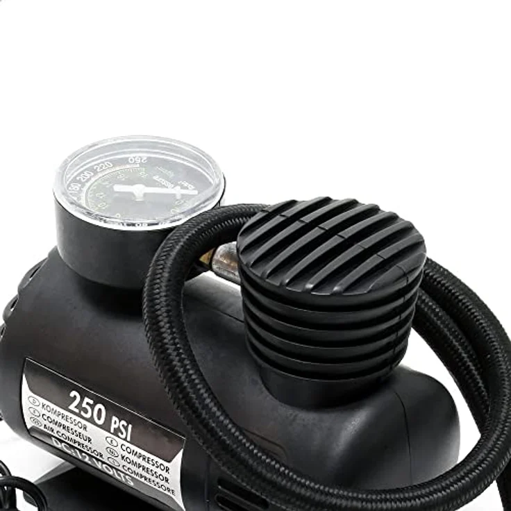 Mini Kompressor 12V 17bar 250PSI Druckluft Luftkompressor Luftpumpe Zigarettenanzünder Elektrisch – Bild 4