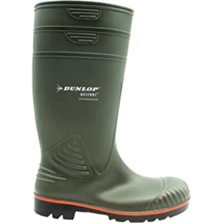 Dunlop ACIFORT Gummistiefel S5, Sicherheitsstiefel mit Stahlkappe und Durchtrittschutz, grün, Gr. 49/50 – Bild 3