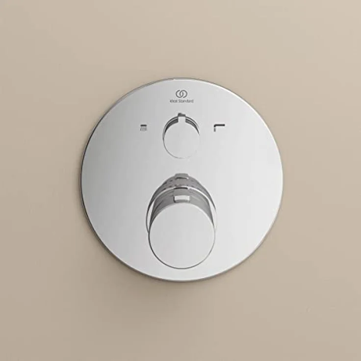 Ideal Standard Badethermostat Ceratherm T100 Unterputz, Chrom, mit Heißwassertemperaturbegrenzer und Eco-Einstellung – Bild 4