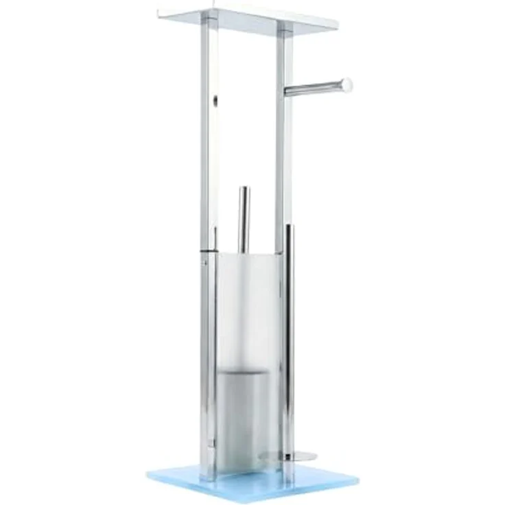 NUXIO HYLLA WC-Reinigungsbürste mit Papierhalter und Handyablage, 65 cm, Edelstahl, glänzend oder matt schwarz, modernes Design – Bild 7