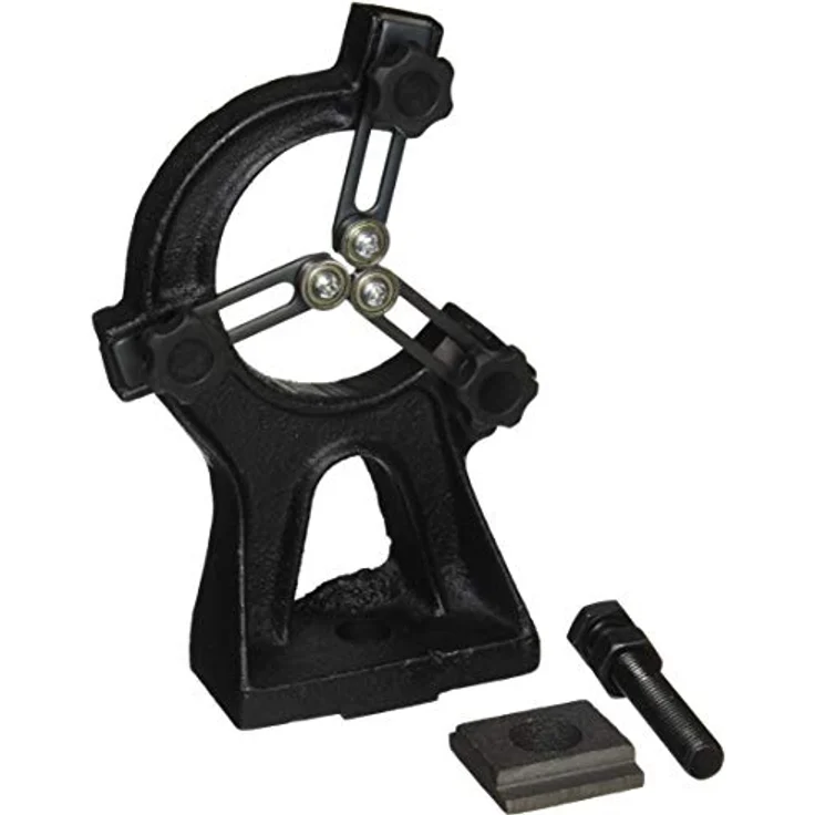 Holzstar Feststehende Lünette, Dreh- & Drechselbank-Zubehör für Werkstücke mit Durchmesser 3 mm - 57 mm, Spitzenhöhe 185 mm – Bild 2