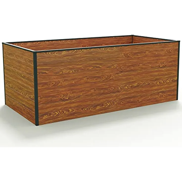 GFP Hochbeet Kräuter-Gemüse-Beet Aluminium Christina - 195x99x77cm formstabil und witterungsbeständig mit Aluminium-Hohlkammerprofilen - Made in Austria