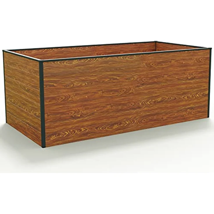 GFP Hochbeet Kräuter-Gemüse-Beet Aluminium Christina - 195x99x77cm formstabil und witterungsbeständig mit Aluminium-Hohlkammerprofilen - Made in Austria – Bild 1