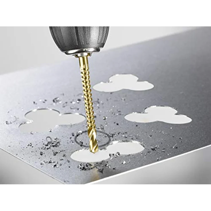 kwb Titan HSS Fräsbohrer, 6 mm Durchmesser, hochleistungsschnellstahl nitriert, langlebig – Bild 3