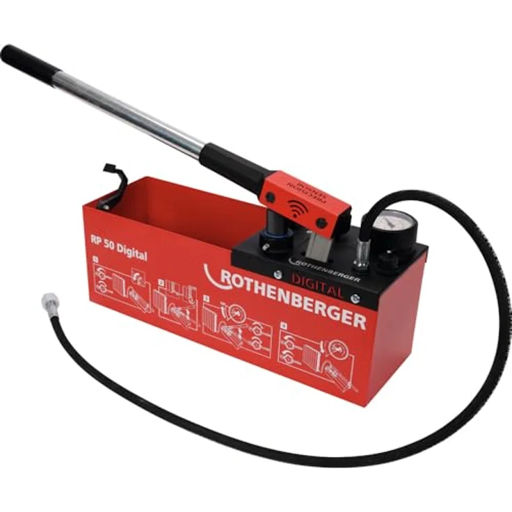 ROTHENBERGER RP 50 Digital Wasserdruckprüfpumpe, präzise Messungen bis 30 Bar, automatisches Prüfprotokoll, 0°-50° C Temperaturbereich – Bild 5
