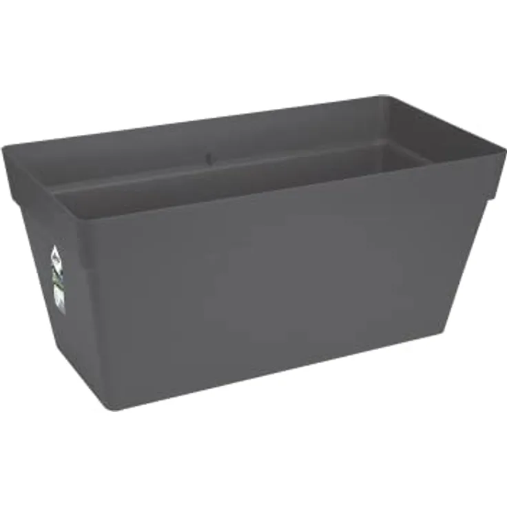 elho Loft Urban Terrace 70 - Übertopf für Außen - Ø 69.3 x H 32.5 cm - Schwarz/Anthrazit