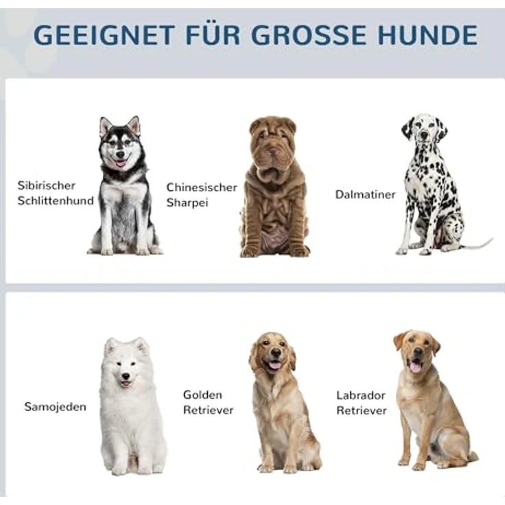 PawHut Hundenapf, 2 x 2L Futternapf, erhöhter Fressnapf mit Schublade, Edelstahlnapf, Futterstation für große Hunde, Grau – Bild 3