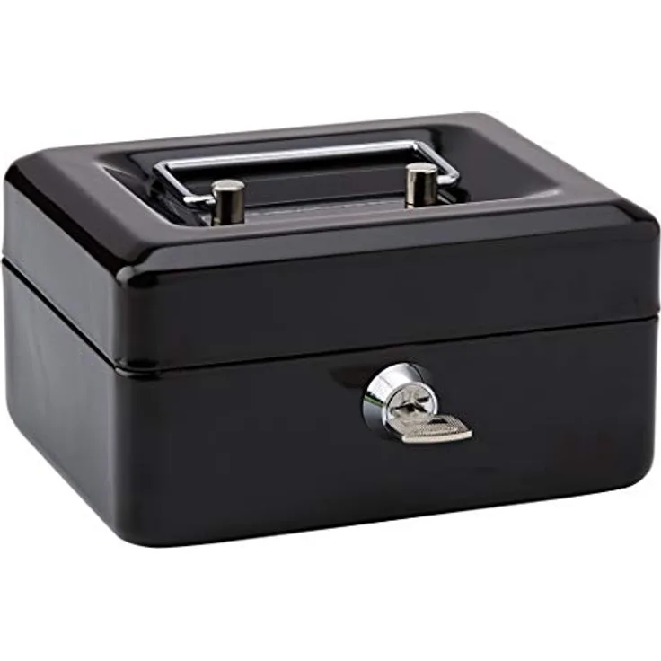 Rapesco SB0006B1 15cm Geldkassette, Schwarz