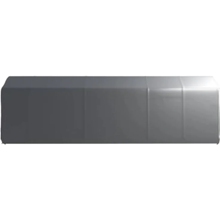 vidaXL Gartenhaus Lagerzelt 300x750 cm Stahl Grau, UV-beständig mit verzinktem Stahlrahmen – Bild 3