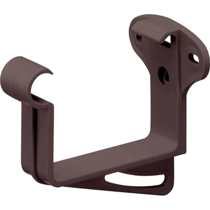INEFA Stirnbretthalter PVC NW 68, Kastenrinnenhalter Dunkelbraun, witterungsbeständig und schlagfest, Made in Germany – Bild 1