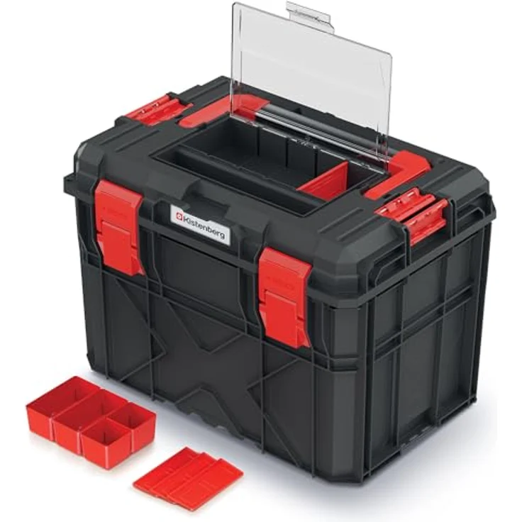 Kistenberg Werkzeugkiste X BLOCK ALU LOG 40 KXBA604040, robuster Werkzeugkoffer mit Organizer im Deckel, wasser- und staubdicht – Bild 2