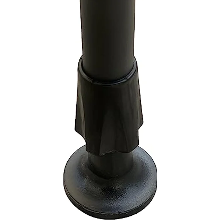 SVITA Klemmmarkise Balkonmarkise Sonnenschutz Markise Handkurbel ohne Bohren 300x120x220-300 cm (BxTxH) Dunkelgrau – Bild 5
