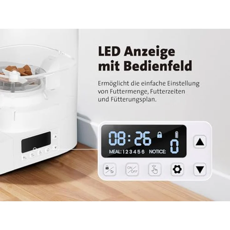 Molly&Cody LUCKY automatischer Futterspender für Haustiere, 4 l mit individueller Fütterungsprogrammierung – Bild 11
