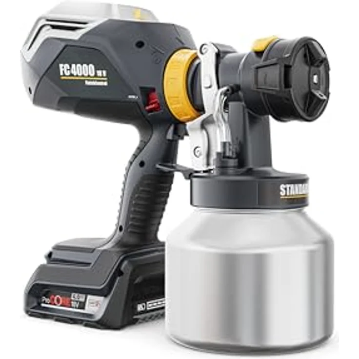WAGNER FinishControl 4000, XVLP Akku-Farbsprühsystem mit 2x 4Ah Akku und Click&Paint-System, ergonomische Bauweise – Bild 3