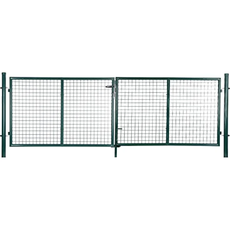 SONGMICS Doppeltor, Gartentor, Gartentür, mit Schloss und 3 Schlüsseln, 90 x 310 cm (L x H), grün GGD300G - Preisvergleich – Bild 1