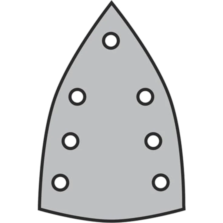 KLINGSPOR PS 33 BK Kletthaftende Schleifscheiben, 98 x 148 mm, Korn 180, Lochform GLS24, Korund, 100 Stück – Bild 2