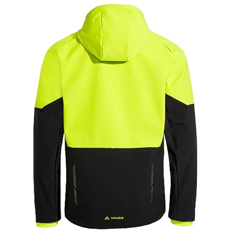 VAUDE Fahrradjacke Herren Softshell-Fahrradjacke QIMSA, wind- und wasserdicht, reflektierende Designelemente, grau – Bild 8