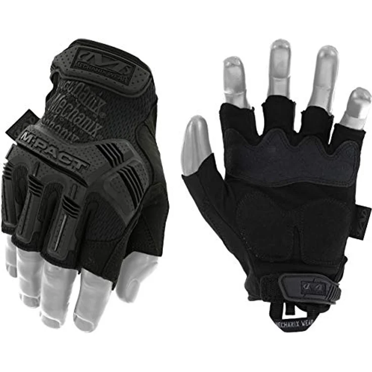 Mechanix Wear Mechanix Herren M-pact® Covert Vingerloze handschoenen (groot, volledig zwart) Fingerlose Einsatzhandschuhe, Covert, L EU – Bild 1
