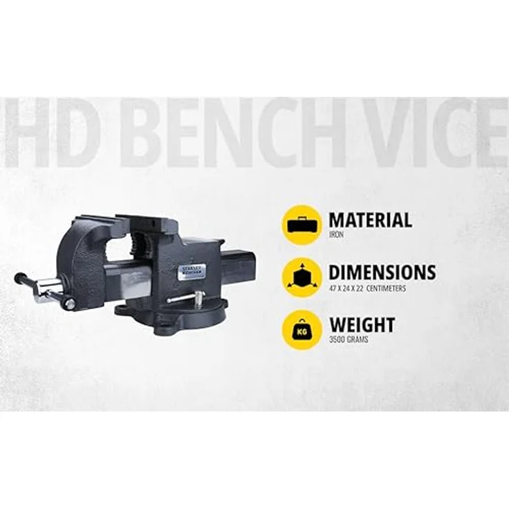 Stanley 100mm/4 Zoll MaxSteel Schraubstock schwere Ausführung – Bild 2