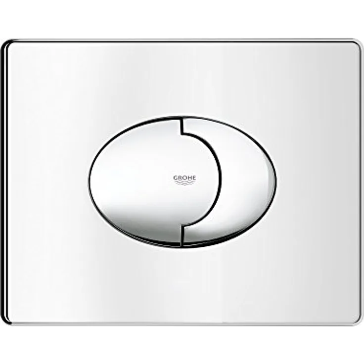GROHE Skate Air | WC - Betätigungsplatte | mit 2-Mengen- und Start-Stopp-Funktion für pneumatische Betätigung, waagerecht, chrom | 38506000