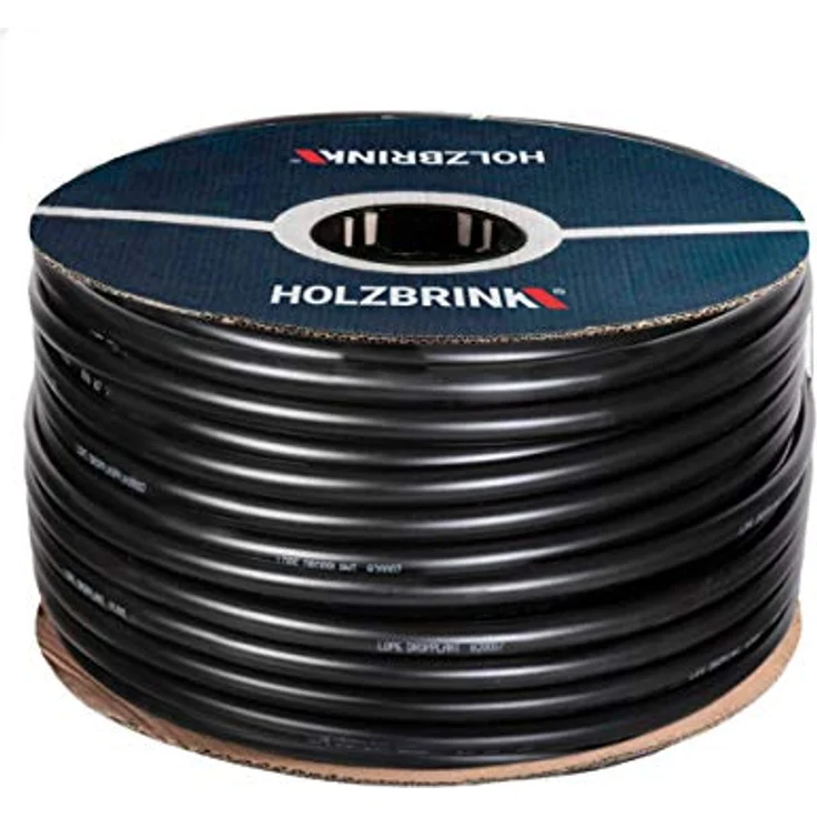 HOLZBRINK Verlegerohr Brauchwasserleitung für Sprenklersysteme, Kunststoff, 16mm - 5/8 Zoll, Länge 5m, schwarz, UV-stabilisiert, 100% wetterfest – Bild 1