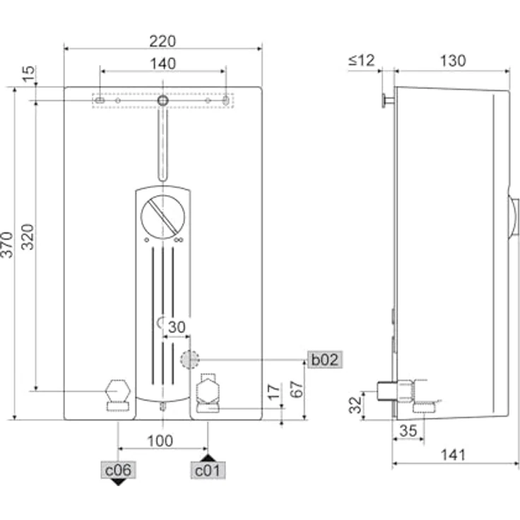 STIEBEL ELTRON DHF 13 C, hydraulischer Kompakt-Durchlauferhitzer für die Küche, 13 kW, Starkstromanschluss 400 V, Übertischmontage – Bild 2