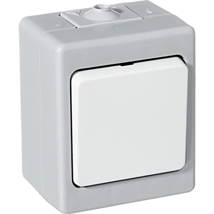 Kopp Abdeckrahmen 563648004, Aufputz mit Schraubbefestigung, grau, Schutzart IP44 – Bild 1