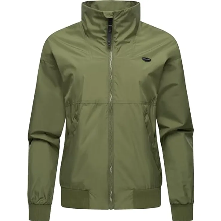 Ragwear Goona, Damen Bomberjacke, wasserdicht und winddicht, oversized Passform, Grün, 6XL