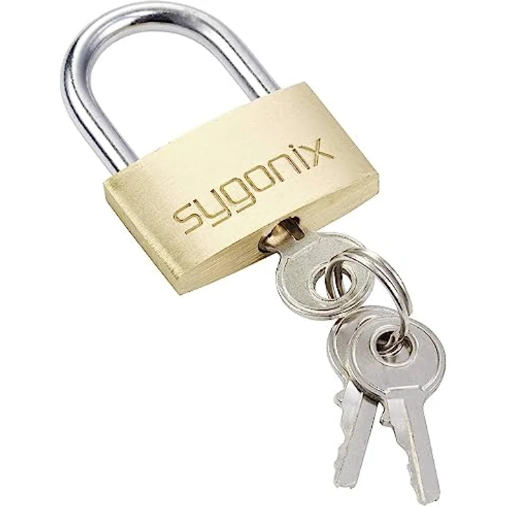 Sygonix Vorhängeschloss Sygonix SY-5045288 29.8 mm verschieden schließend Go, aus korrosionsbeständigem Messing, inkl. 3 Schlüssel – Bild 4