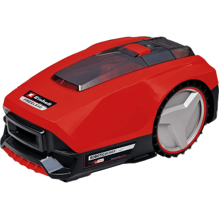 EINHELL Mähroboter FREELEXO 550 Kit, Mitglied der Power X-Change Familie, 18V Bürstenloser Motor, 550 m² Rasenfläche, inkl. 3,0 Ah Akku, rot