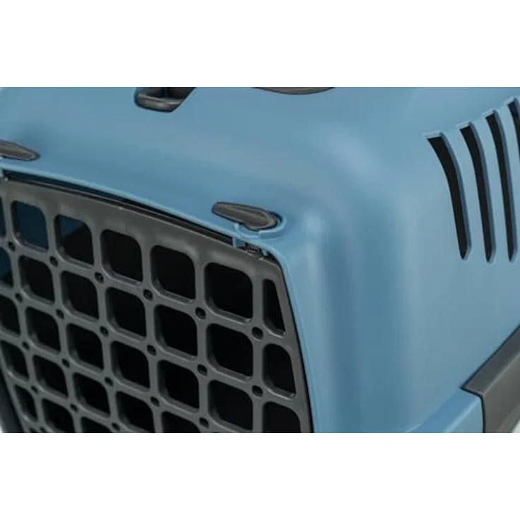 Trixie 39822 Transportbox Capri 2, XS–S: 37 × 34 × 55 cm, dunkelgrau/pastellblau – Bild 5