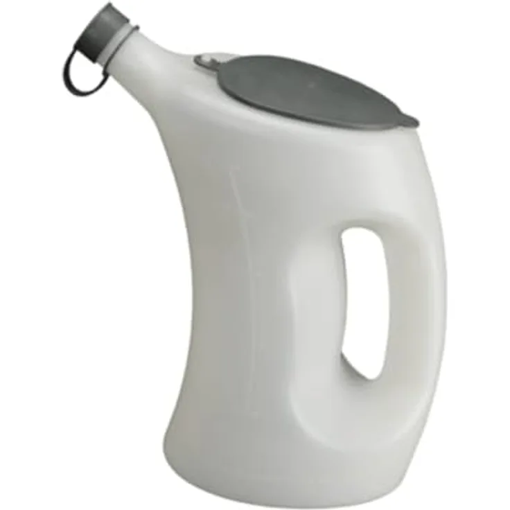 PRESSOL 7523 Messbecher, Polyethylen, 3 L mit Schutzdeckel und Trichterauslauf, lebensmittelecht (EU & FDA)