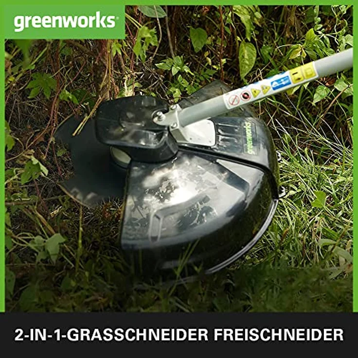 Greenworks Akku-Rasentrimmer GD40BCB Li-Ion 40V 40cm Schnittbreite 2mm Faden min Bike handle brushle – Bild 4