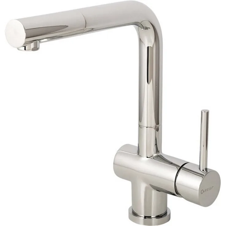 CARESSI Küchenarmatur CA108CH U ECO, Einhebel-Armatur mit ausziehbarem Belüfterteil, Chrom