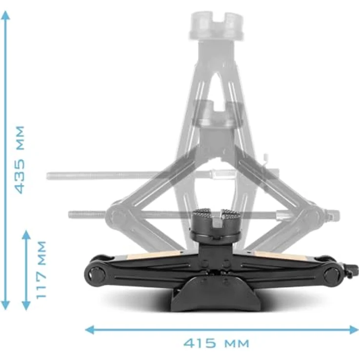 STAHLWERK SWH-2 ST Scherenwagenheber 2.000 kg, Autoheber mit Ratschen-Höhenverstellung, praktische Transporttasche – Bild 8