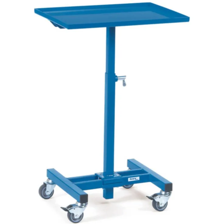Fetra 3270 Materialständer, pulverbeschichtet mit 150 kg Traglast, brillantblau (RAL 5007), höhenverstellbar