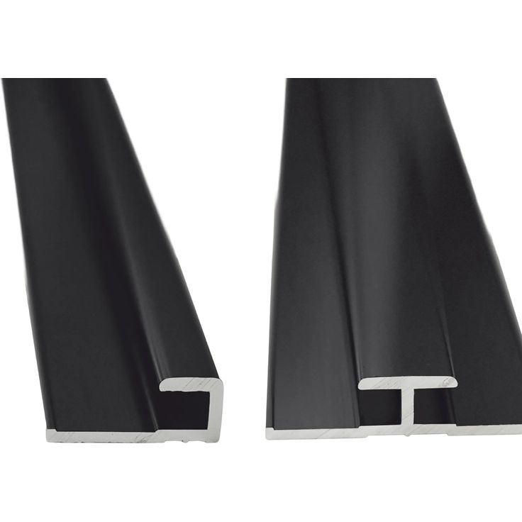 Breuer Profil-Set 1 Quick 72, Abschluss- und Verbindungsprofil 210 cm, Schwarz