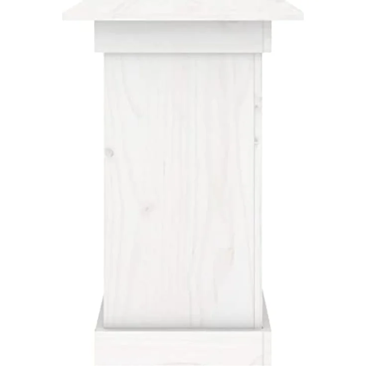 vidaXL Blumenständer Weiß 40x40x60 cm Massivholz Kiefer - Vielseitiger Blumenständer aus massivem Kiefernholz – Bild 5