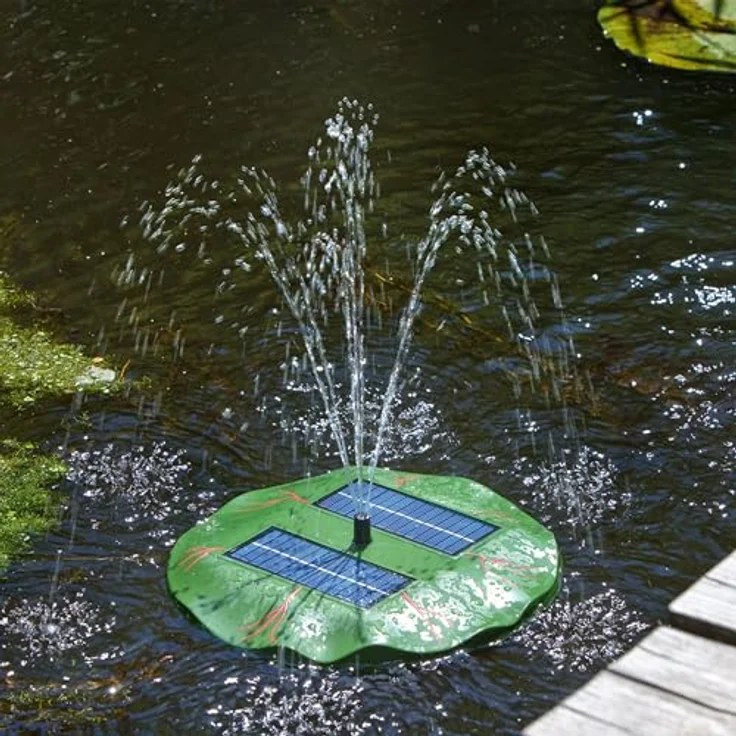 Esotec Schwimmende Solarteichpumpe Seerose – Bild 3