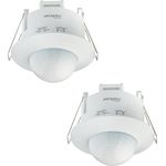 Oktaplex motion Oktaplex 2er Set Sam Einbau Präsenzmelder 360° Infrarot Bewegungsmelder 230V Anwesenheitssensor Unterputz Innen weiß - Preisvergleich